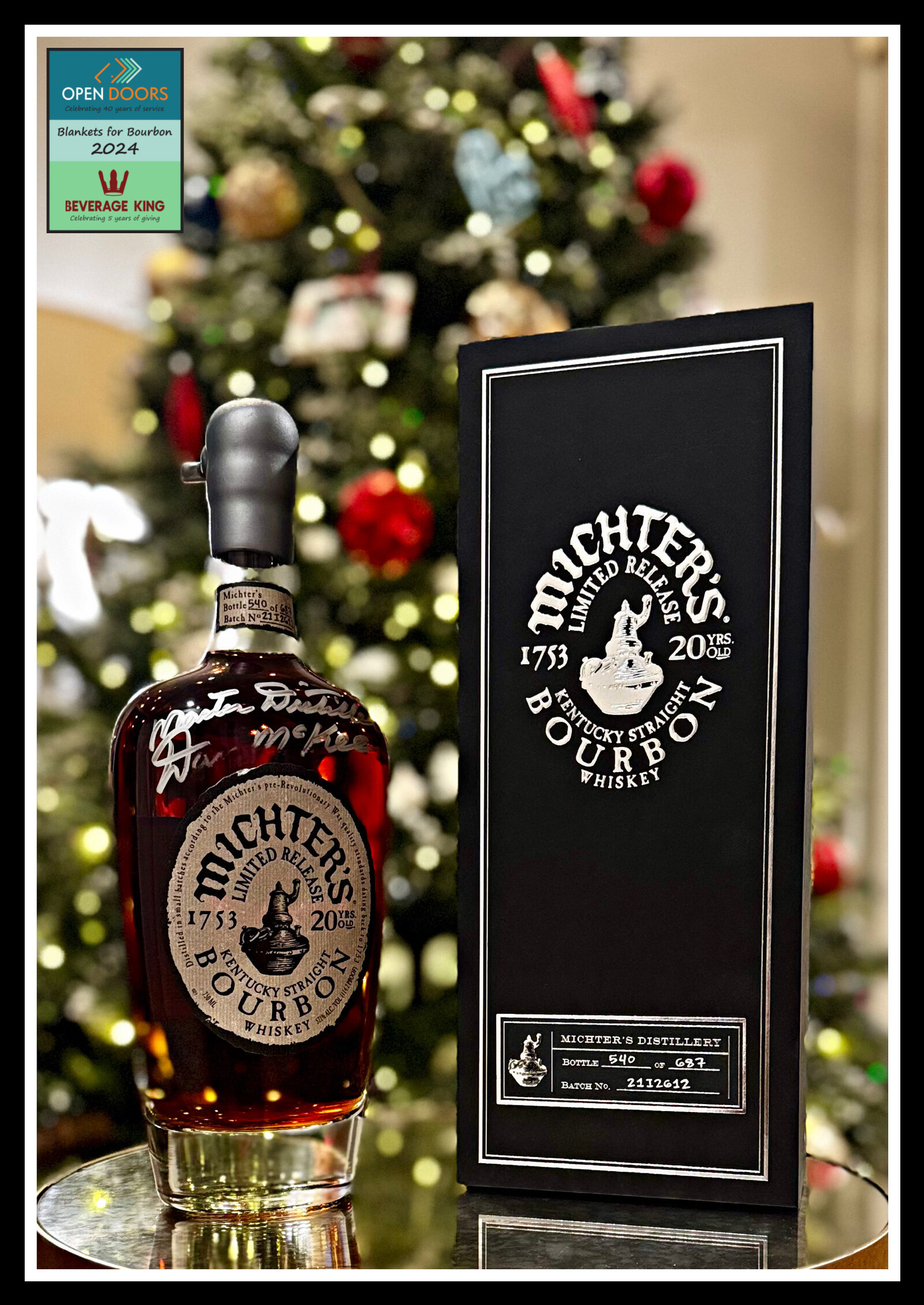Michter&rsquo;s 20YR Bourbon Raffle (Signed by Master Distiller Dan 