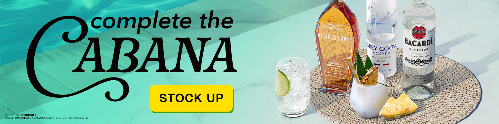 Complete the cabana promo banner