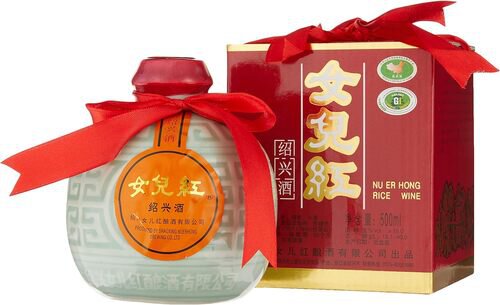 紹興酒　NU ER HONG JIU Pagoda Nu Er Hong Shao Xing Rice Wine Mhw - KNAST LIQUOR (BEER