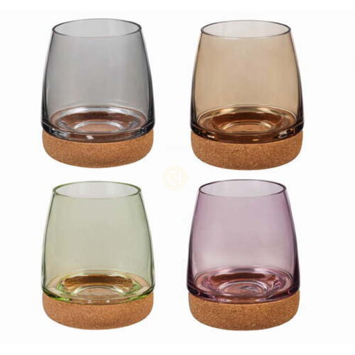 Stemless Wine Glass With Cork Bottom