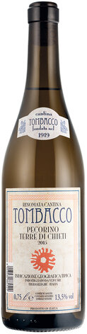 Rinomata Cantina Tombacco Pecorino Terre Di Chieti IGT Abruzzo Italy