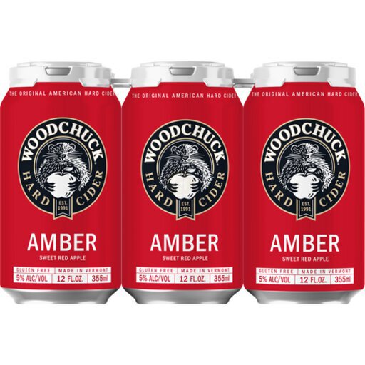 Woodchuck Amber/Red Sweet Apple Hard Cider 12Oz