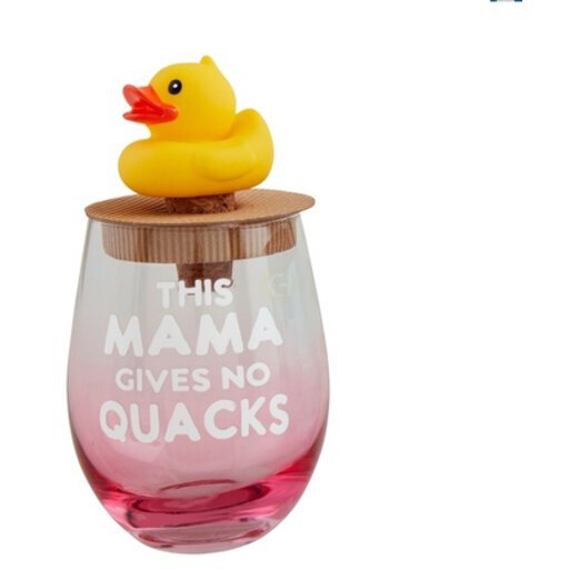 Duck Wine Glass Topper Set