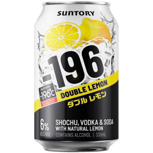 T Suntory -196 Lemon Vodka Seltzer 355Ml