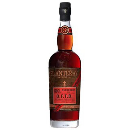 P Dark Planteray Overproof Oftd Old Fashioned Traditional Rum 1L