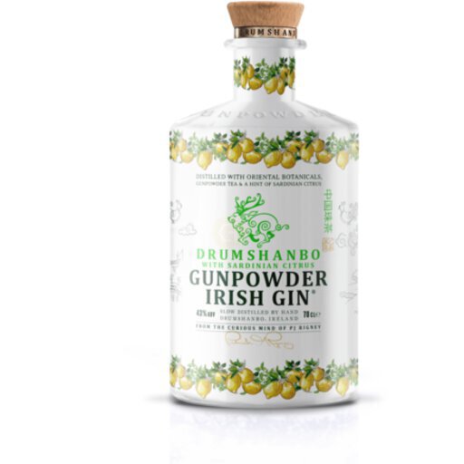D Green Drumshanbo Gunpowder Irish Gin With Sardinian Citrus Ceramic