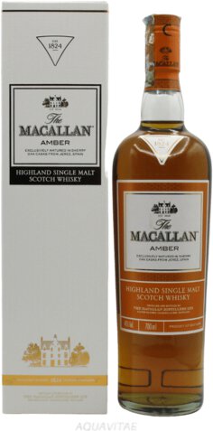 マッカラン 1824 アンバー：700ml The Macallan 1824 Series Amber Single Malt Scotch Whisky (700ml