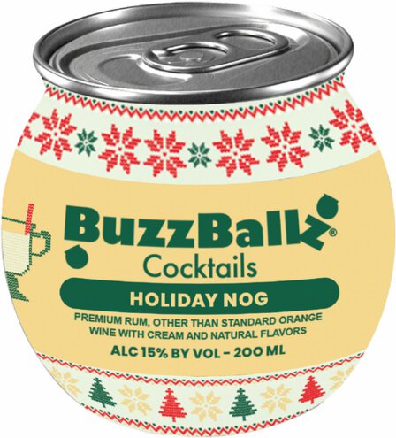 Buzzballz Cocktails Eggnog 200ML Liquor World Las Vegas