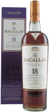 The Macallan 18 Year Old Sherry Oak Single Malt Scotch Whisky