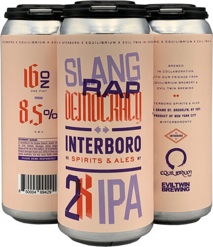 Interboro Slang Rap Democracy 16oz Cans