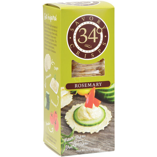 34 DEGREES CRISPBREAD ROSEMARY-4.5 OZ -Pack of 12