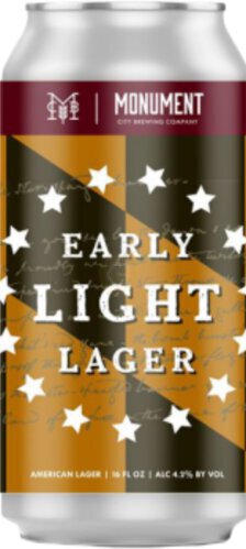 Monument City Early Light Lager Cans