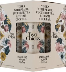 Two Chicks Sparkling Vodka Cutea RTD Cocktail Cans