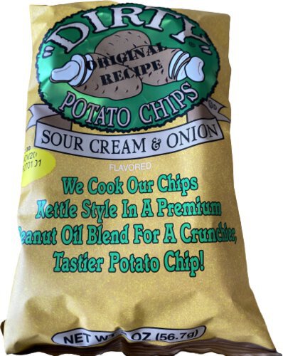 Dirty Potato Chips Sour Cream and Onion 2 Oz. bag