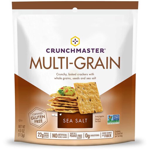 Crunchmaster 337640 4 oz Sea Salt Multi Grain Cracker