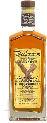 Declaration Single Barrel Bourbon Whiskey 115prf