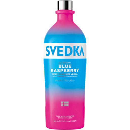 Svedka Blue Raspberry Flavored Vodka 1.75L (70cl)