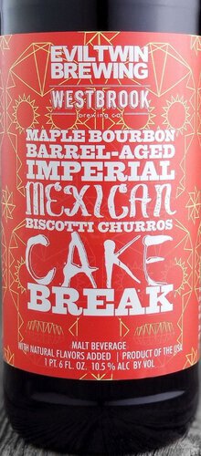 Eviltwin Brewing & Westbrook Brewing Collaboration Maple Bourbon Aged Imp Mex Biscotti Churro Cake Break