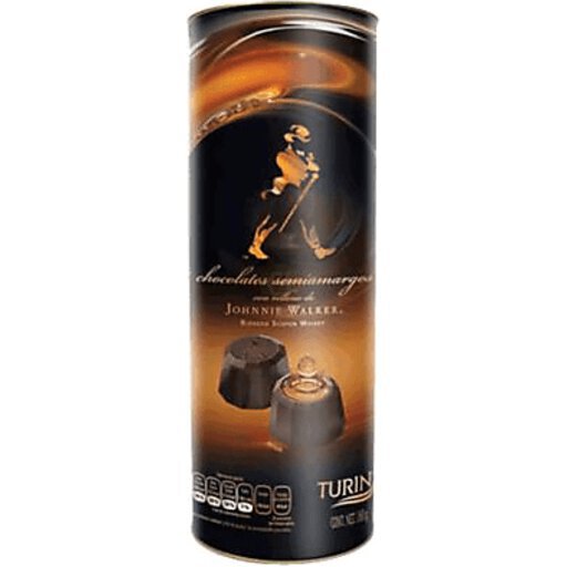 Johnnie Walker Black/Dark Turin Label Liquor Chocolates Chocolate Sweet Liqueur Count