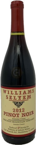 Williams Selyem Precious Mountain Pinot Noir 2012