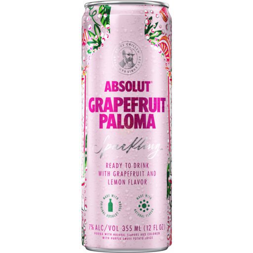 Absolut Vodka Absolut Ready To Drink Grapefruit Paloma 12Oz