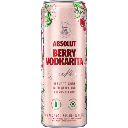 Absolut Vodka Absolut Ready To Drink Berry Vodkarita 12Oz