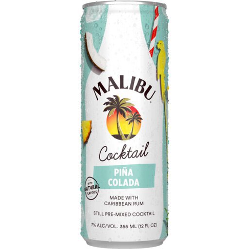 Malibu Ready To Drink Cocktail Pina Colada 12Oz