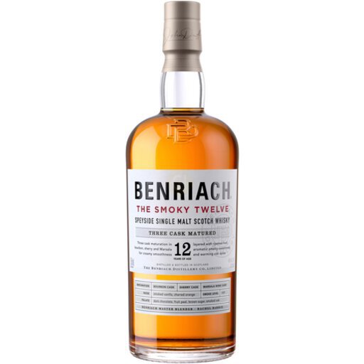 Benriach The Smoky 12 Year Single Malt Whisky 750Ml
