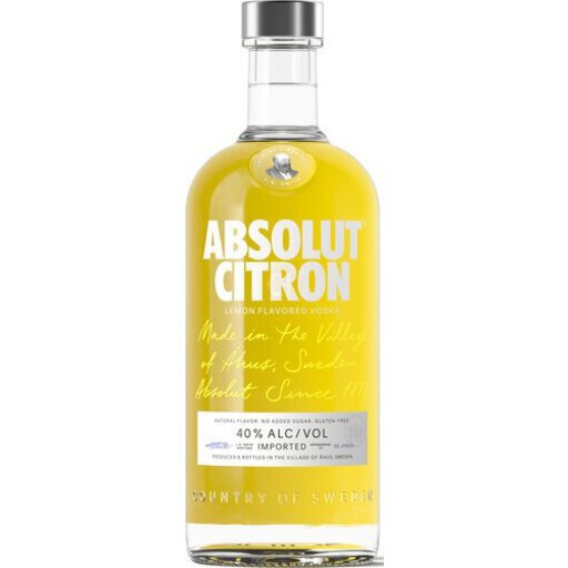 Absolut Citron Flavored Vodka...