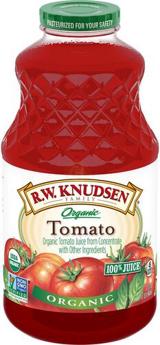 R.W. Knudsen Family Organic Tomato Juice, Original, 32-Fluid Ounce (Packaging May Vary)