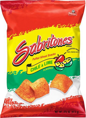 Sabritones Puffed Wheat Snacks Chile & Lime Flavored  
