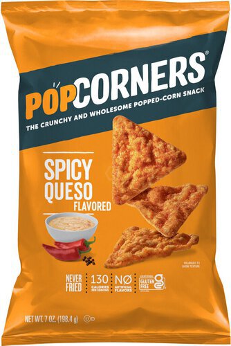 PopCorners The Crunchy And Wholesome PoppedCorn Snack Spicy Queso Flavored  