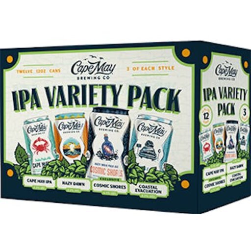 Cape May Ipa Variety Pack Seasonal 12onz 12oz