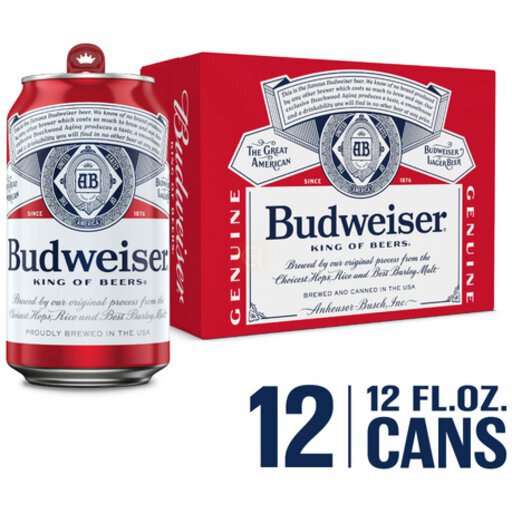 Budweiser Lager Beer 12oz