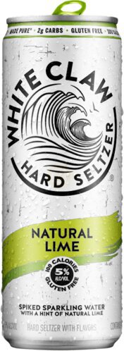 WHITE CLAW LIME HARD SELTZER CANS