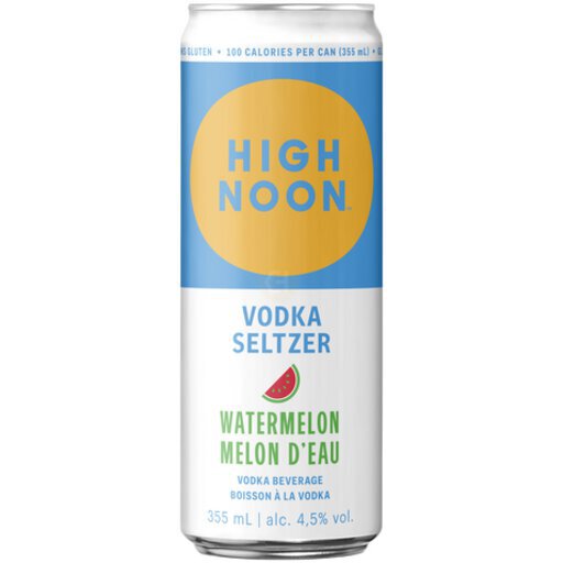 High Noon Red/Green Watermelon Vodka Hard Seltzer Single Serve (33cl)