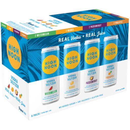 High Noon Tropical Pack Vodka Hard Seltzer Variety Pack 8 (33cl)