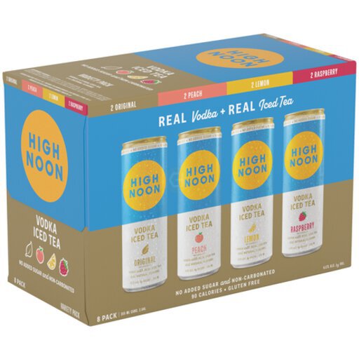 High Noon Black/Light/Peach Vodka Hard Tea Variety Pack (35.5cl)