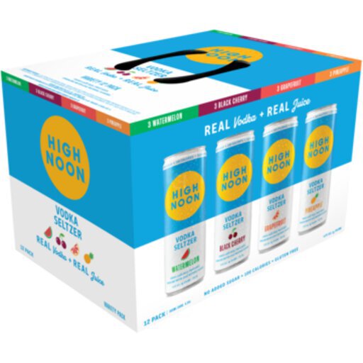 High Noon Black Vodka Hard Seltzer Variety Pack 12 (33cl)