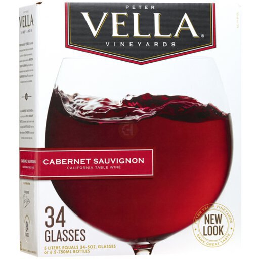 Peter Vella Red Cabernet Sauvignon Wine Box Wine 5L