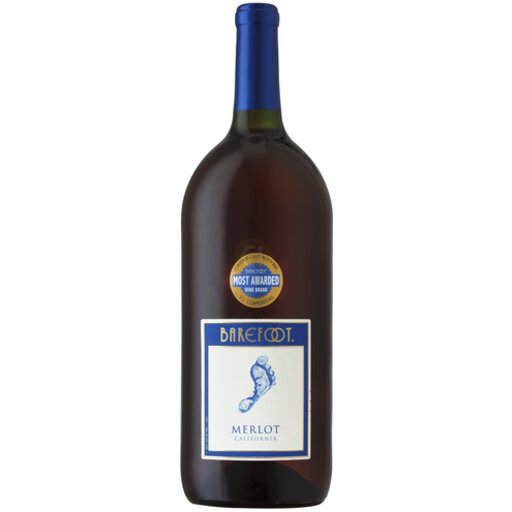 Barefoot Red Cellars Merlot Wine 1.5L
