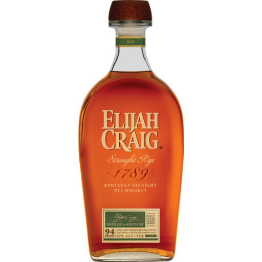 Elijah Craig Amber/Grain Rye Whiskey (70cl)