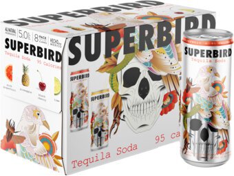 Superbird Tequila Soda Variety - 8 Pack