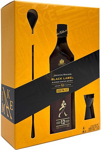 Johnnie Walker Black Label Gift Set - Rego Park Wines