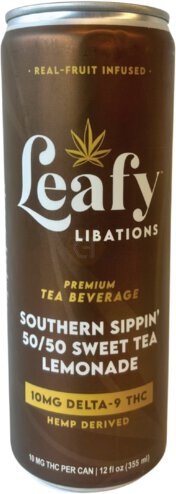 Leafy Sweet Tea Lemonade 10mg Thc 12OZ - Top Ten Liquors