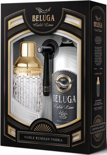 Beluga Gold Line Noble Vodka Gift Set With Shaker - Today Wine