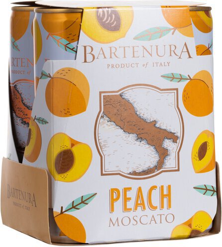 Bartenura Moscato & Peach Cans