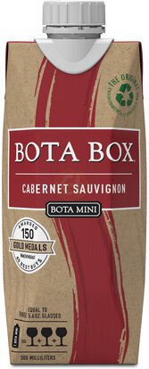 Bota Mini Cabernet Sauvignon Red Wine, 500ml (3 Glasses), 13% ABV
