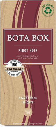 Bota Box Pinot Noir Red Wine, 3L (Equals 4 x 750mL Glass Bottles), 13.5% ABV