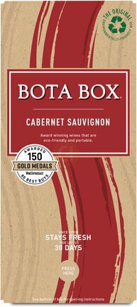 Bota Box Cabernet Sauvignon Red Wine, 3L (Equals 4 x 750mL Glass Bottles) 13% ABV